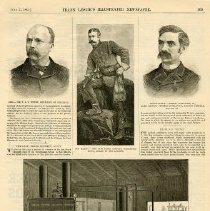 New Aqueduct tunnel - machinery plant at Shaft No. 10, Cut No. 9 at Sleepy Hollow (page from Leslie's Illustrated Newspaper, June 27, 1885)