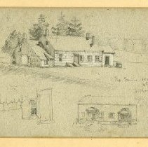 Ferris house (rear view) - pencil sketch