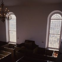 Saint Paul's Church - interior, box pews and pulpit