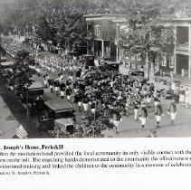 St. Joseph's Orphanage band marching in local parade