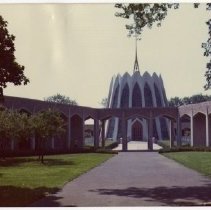 Chapel of Saint Francis of Assisi and the Garden Crypt Mausoleum at Gate of Heaven Cemetery