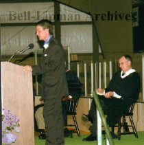 John Slattery '04 at Commencement