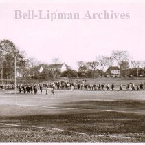 View of Andrews Field and village houses, 1928