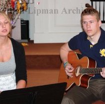 Christine English & Andrew Burgess  performing.