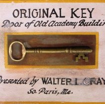 Key to 1847 Academy Building