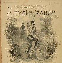 "Bicycle March' sheet music, 1892