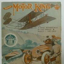 Sheet music: "Motor King" march & two-step (H. Frantzen/J. Dislane), 1910