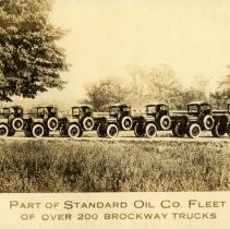 Part of Standard Oil Fleet of over 200 Brockway trucks