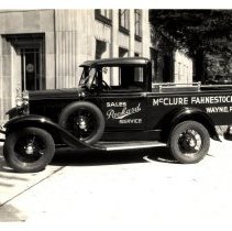 McClure Fahnestock Packard sales/service pickup truck, Wayne, PA; n.d.