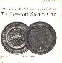 Prescott Steam Car catalog, circa 1903