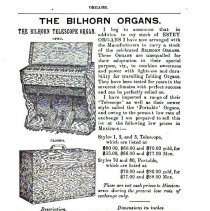 Bilhorn ad from missionary magazine "The Chinese Recorder", Vol. 37, 1906