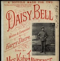 "Daisy Bell: A Bicycle Made for Two" sheet music, 1892