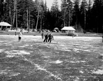 Ice skating at Ward Lake