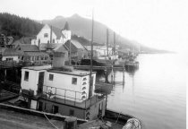 Newtown waterfront by Lutheran Church