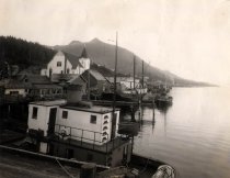 Ketchikan waterfront near the Lutheran Church, 1936