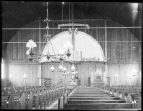 Interior of Duncan Church (scan from glass plate negative)