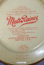 Sideboard Saloon Promotional tray, text detail