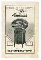 Ultona Phonograph, instruction book