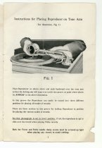 Ultona Phonograph, instruction book