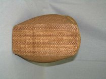 Tsimshian red cedar bark basket with handles from Metlakatla, circa 1900
