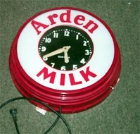 Arden Milk Glo-Dial Clock