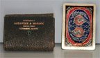 Deck of cards in leather case