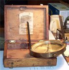 Surveying compass and box