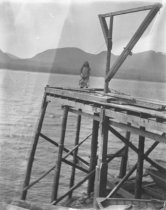 Young girl on dock in Newtown