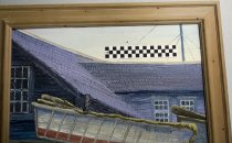 Damage area with CM ruler