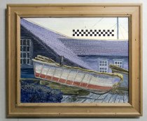 Damage area with CM ruler