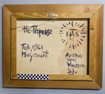 Back of frame with CM ruler