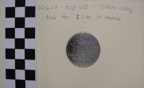 Hop Wo Pool Hall token back view