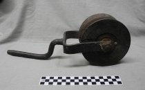 Halibut gear roller side view