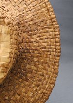 Cedar bark hat cover woven by Selina Peratrovich