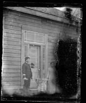 Couple in front of building