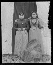 Two ladies standing outside