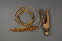 Back of float and alternate side of halibut hook