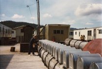 Mailboxes on the Gildersleeve float camp - scanned from print