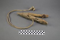 Halibut hook with attached rope