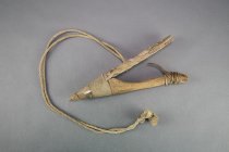 Halibut hook with attached rope