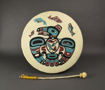 "Salmon Run" drum and drumstick