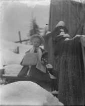 Alice Hillard on a snowy day