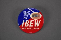 IBEW pin - front with eye open