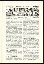 Ward Cove Alert 1966 page 1 of 4