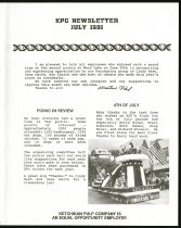 KPC Newsletter 1991 page 1 of 8