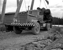Ketchikan Pulp Company log truck at Hollis