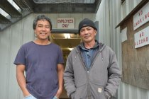Gilbert Viloria (left) and Albino Mingming (right) at Alaska General Seafoo