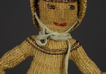 Close up doll front upper torso and head