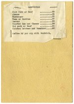 Blue Fox Fountain and Delicatessen Menu