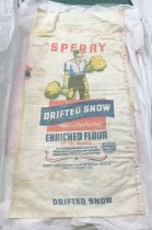 White flour sack 'SPERRY DRIFTED SNOW'